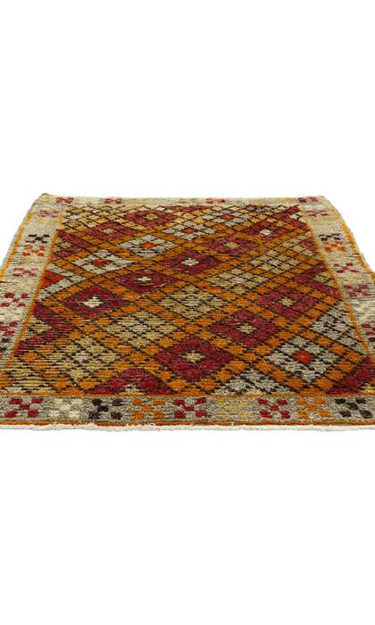 3 x 5 Vintage Turkish Oushak Rug 53924
