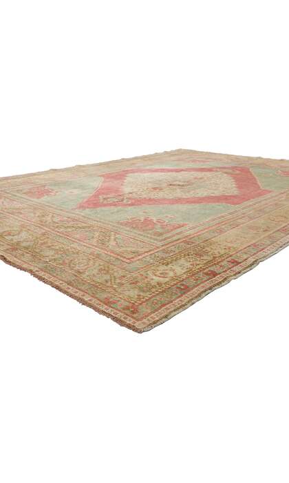 6 x 10 Vintage Turkish Oushak Rug 53889