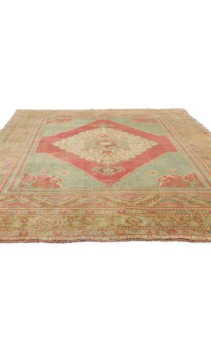6 x 10 Vintage Turkish Oushak Rug 53889