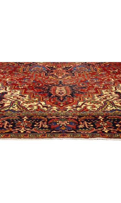 10 x 13 Vintage Persian Heriz Rug 81069