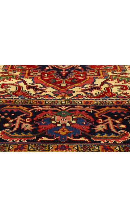 10 x 13 Vintage Persian Heriz Rug 81069