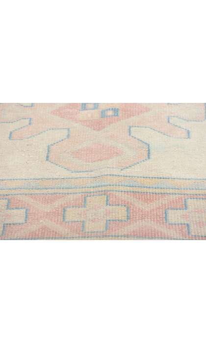 3 x 4 Small Vintage Pink Turkish Oushak Rug 53930