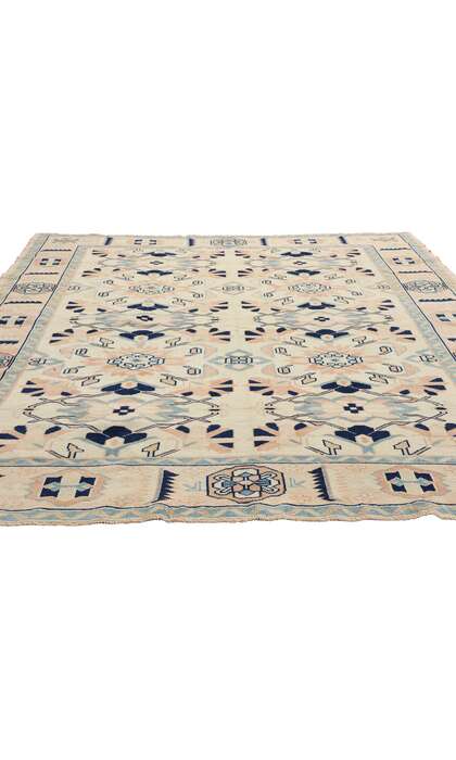 5 x 7 Vintage Pink Turkish Oushak Rug 53935