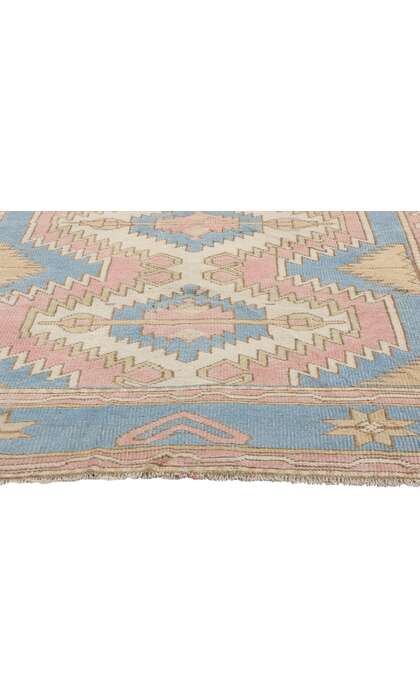 5 x 7 Vintage Pink Turkish Oushak Rug 53939