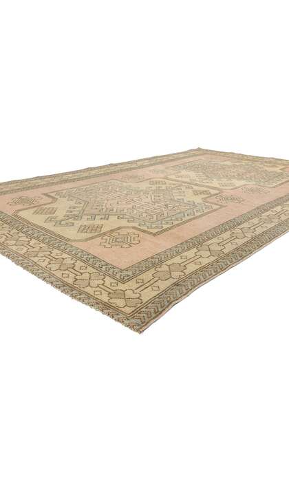 5 x 8 Vintage Pink Turkish Oushak Rug 53941