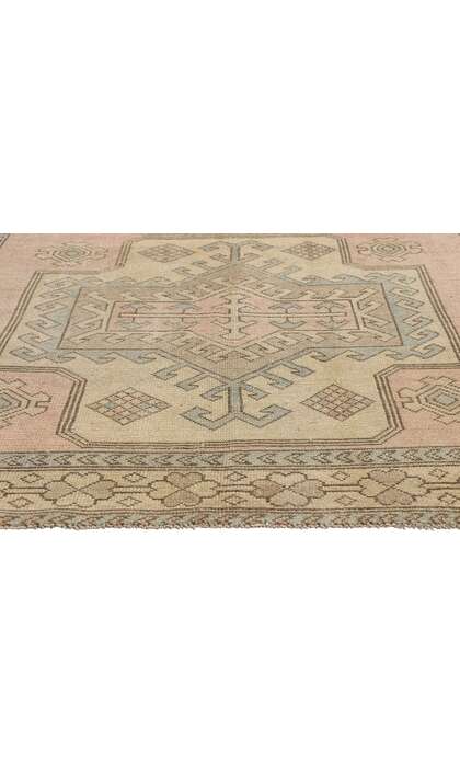 5 x 8 Vintage Pink Turkish Oushak Rug 53941