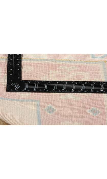 2 x 12 Vintage Pink Turkish Oushak Rug 53942