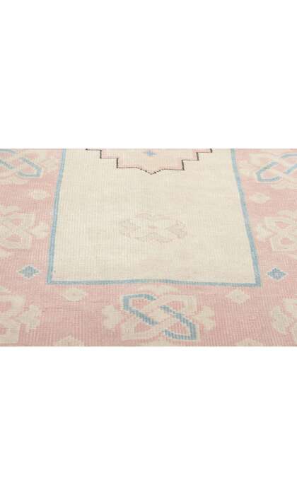 2 x 12 Vintage Pink Turkish Oushak Rug 53942