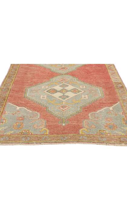 3 x 10 Vintage Red Turkish Oushak Rug 53917