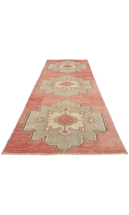 3 x 11 Vintage Red Turkish Oushak Rug 53915