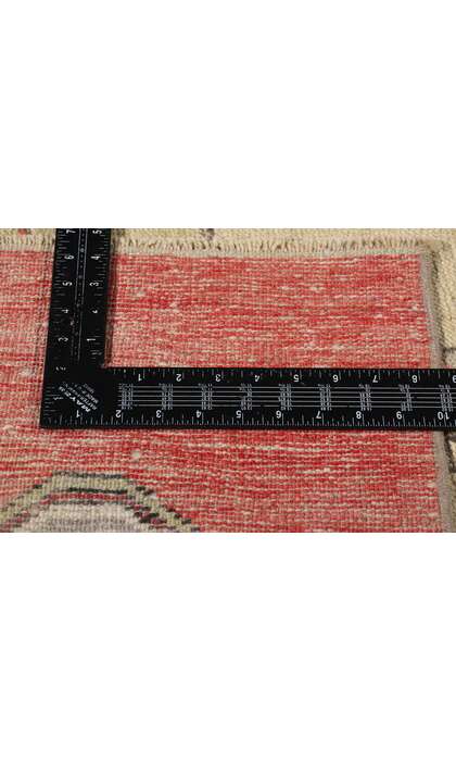 3 x 11 Vintage Red Turkish Oushak Rug 53916