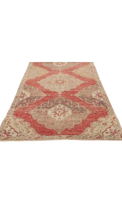 3 x 12 Vintage Red Turkish Oushak Rug 53911