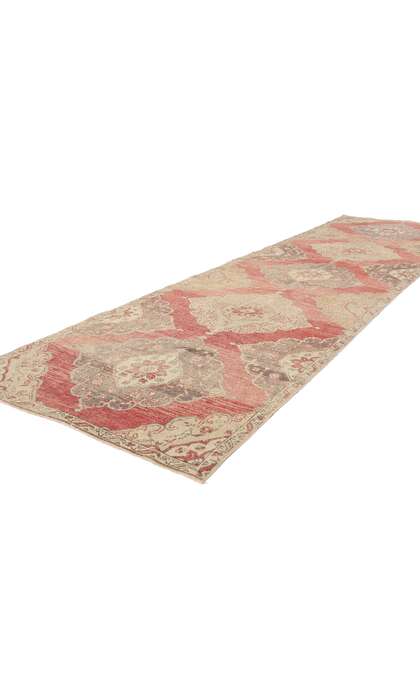 3 x 12 Vintage Red Turkish Oushak Rug 53912