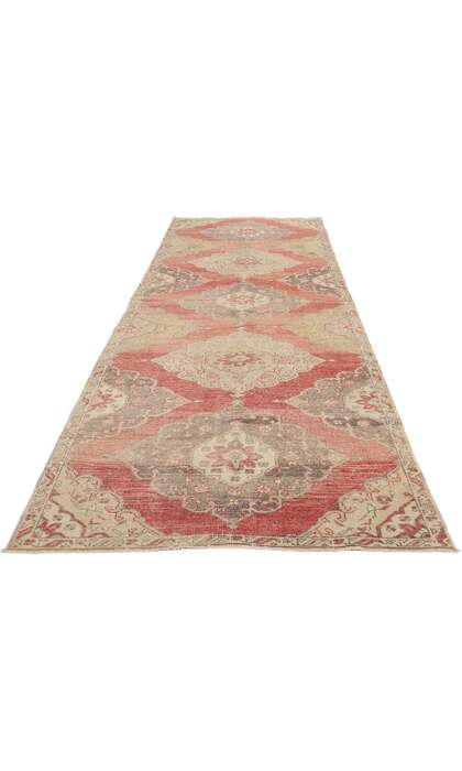3 x 12 Vintage Red Turkish Oushak Rug 53912