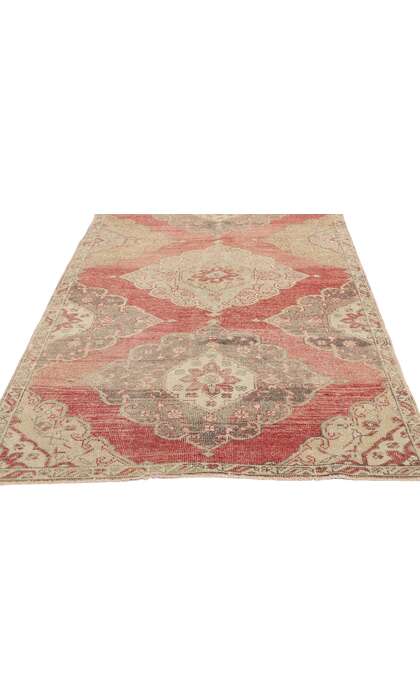 3 x 12 Vintage Red Turkish Oushak Rug 53912