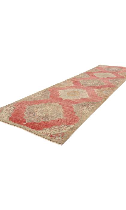 3 x 12 Vintage Red Turkish Oushak Rug 53913