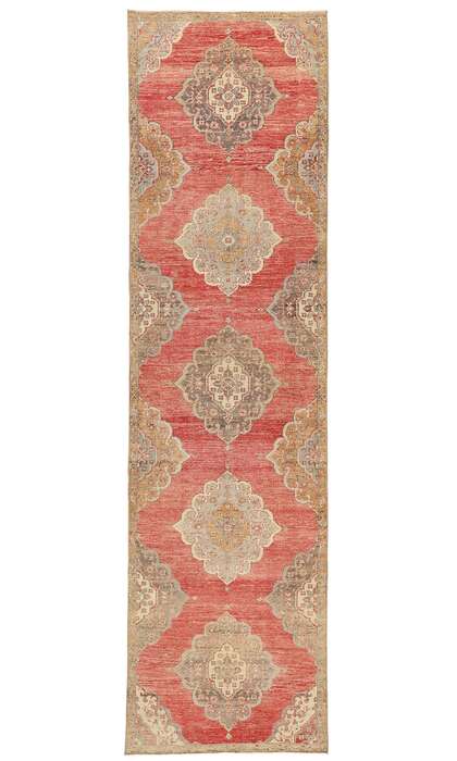 3 x 12 Vintage Red Turkish Oushak Rug 53913