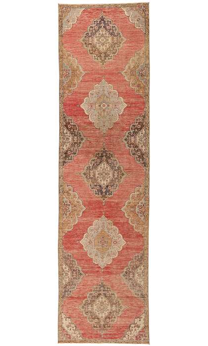 3 x 12 Vintage Red Turkish Oushak Rug 53914