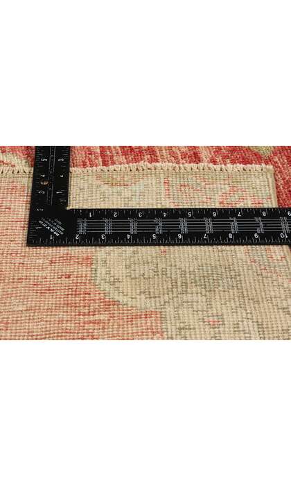 3 x 12 Vintage Red Turkish Oushak Rug Runner 53919