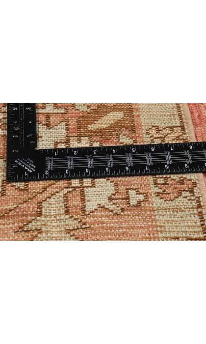 4 x 11 Vintage Red Turkish Oushak Rug 53921