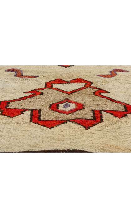 3 x 11 Vintage Tribal Kurdish Rug Runner 53902