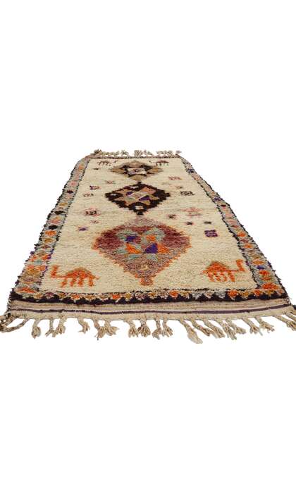 4 x 10 Vintage Tribal Kurdish Rug 53903
