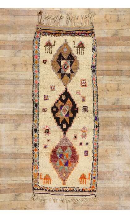 4 x 10 Vintage Tribal Kurdish Rug 53903
