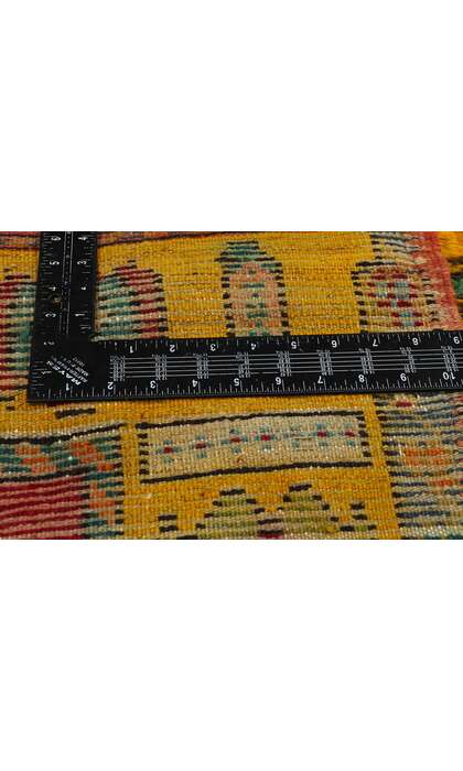 4 x 11 Vintage Tribal Kurdish Rug 53904