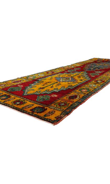 4 x 11 Vintage Tribal Kurdish Rug 53904