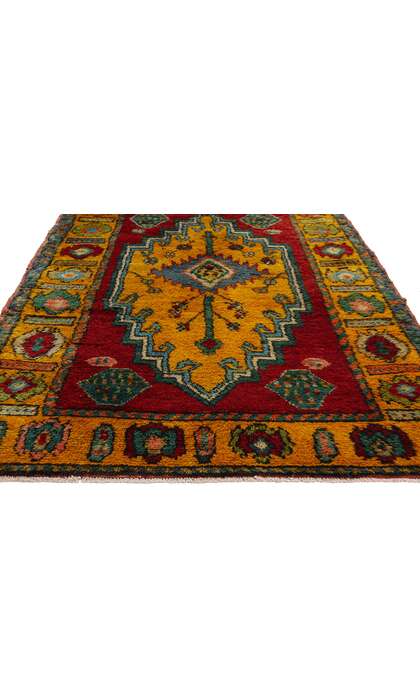 4 x 11 Vintage Tribal Kurdish Rug 53904