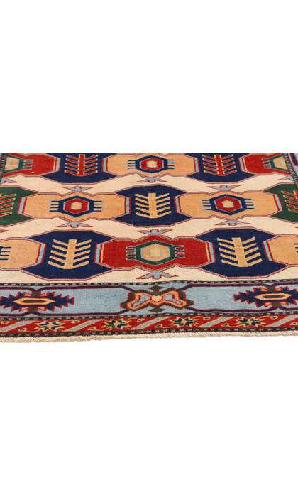 4 x 5 Vintage Turkish Oushak Rug 53923