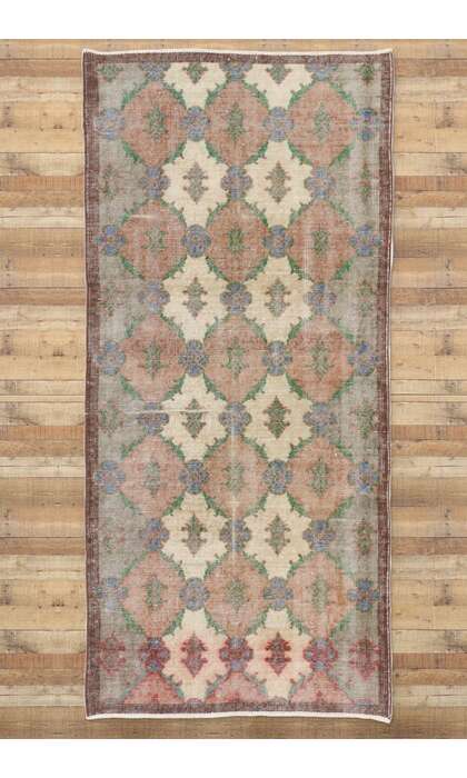 3 x 6 Distressed Vintage Turkish Sivas Rug 51974