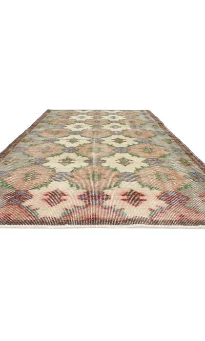 3 x 6 Distressed Vintage Turkish Sivas Rug 51974