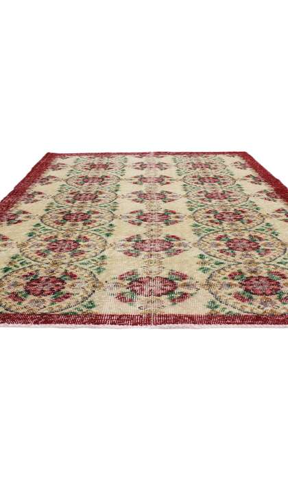 4 x 7 Vintage Turkish Sivas Rug 51973