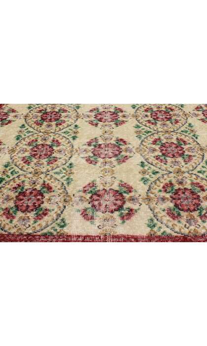 4 x 7 Vintage Turkish Sivas Rug 51973