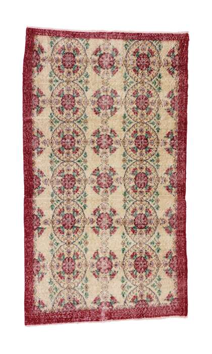 4 x 7 Vintage Turkish Sivas Rug 51973