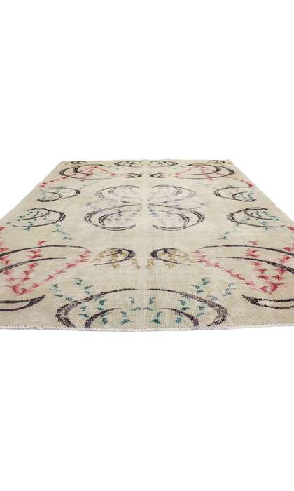 6 x 9 Zeki Muren Vintage Turkish Sivas Rug 52017