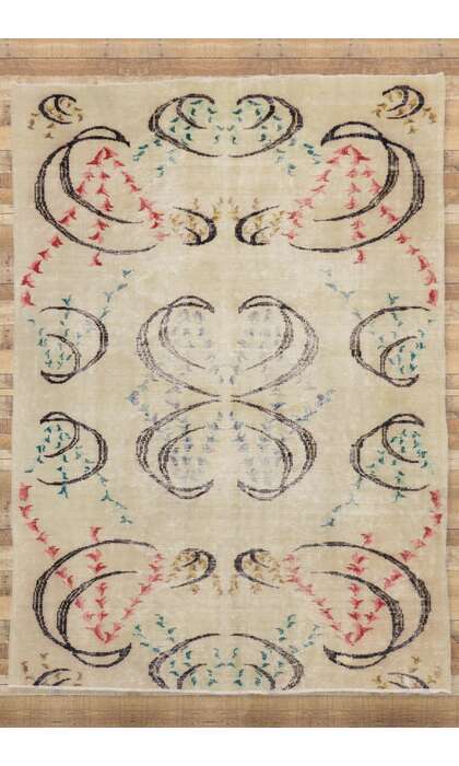 6 x 9 Zeki Muren Vintage Turkish Sivas Rug 52017