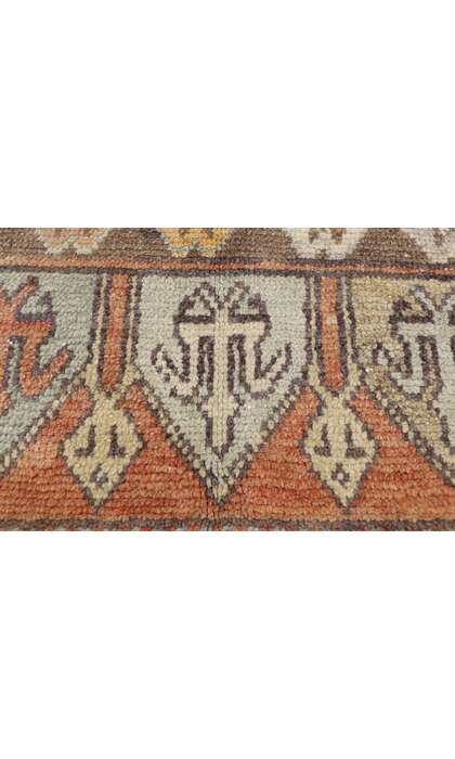 4 x 12 Vintage Turkish Oushak Rug Runner 52711