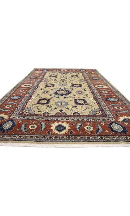 7 x 10 Vintage Persian Mahal Rug 75849