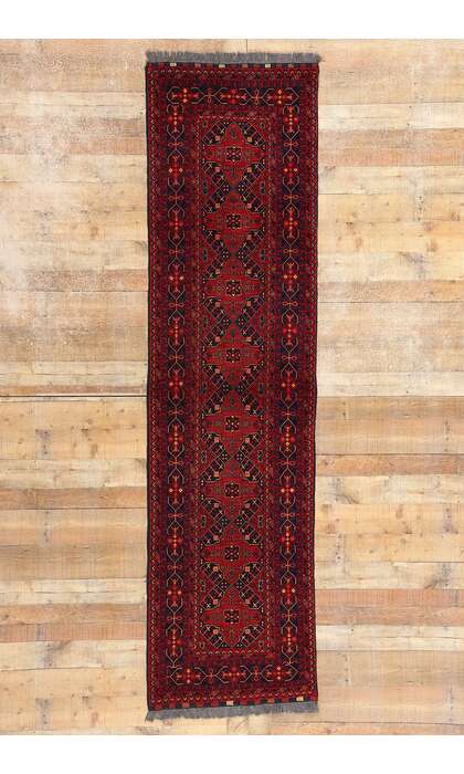 3 x 10 Vintage Afghan Baluch Rug 77009