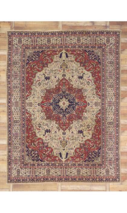 10 x 13 Antique Indian Agra Rug 71437