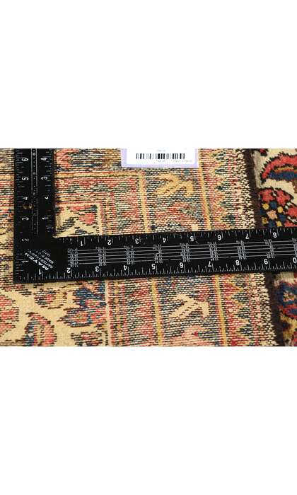 3 x 4 Antique Ivory Persian Hamadan Rug 78419