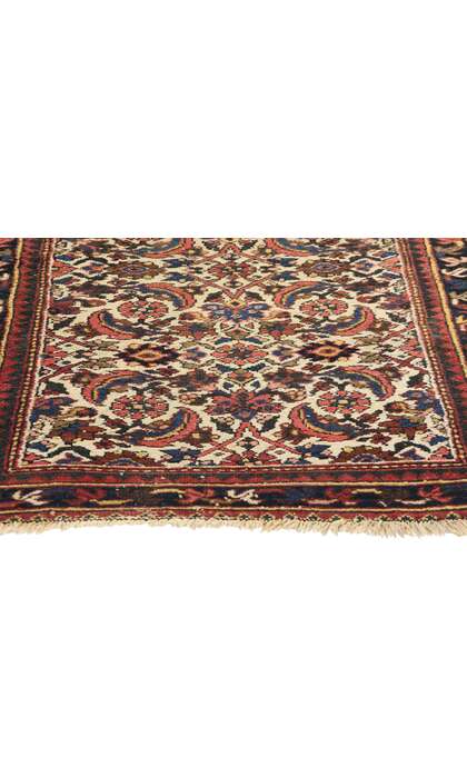 3 x 4 Antique Ivory Persian Hamadan Rug 78419