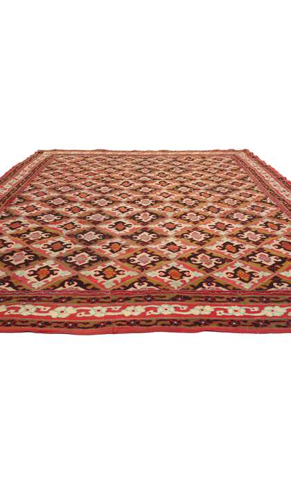 9 x 12 Antique Indian Kashmir Rug 71812