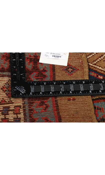 4 x 11 Antique Brown Persian Malayer Rug Runner 73708