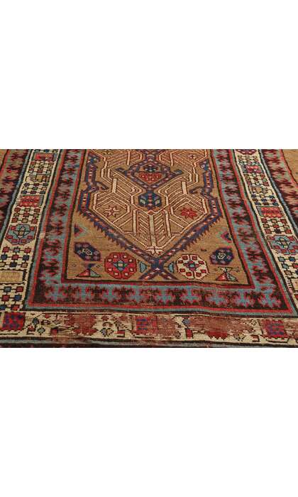 4 x 11 Antique Brown Persian Malayer Rug Runner 73708