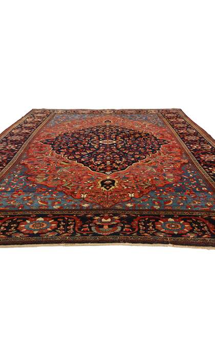 8 x 12 Antique Persian Sarouk Farahan Rug 53478