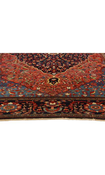 8 x 12 Antique Persian Sarouk Farahan Rug 53478