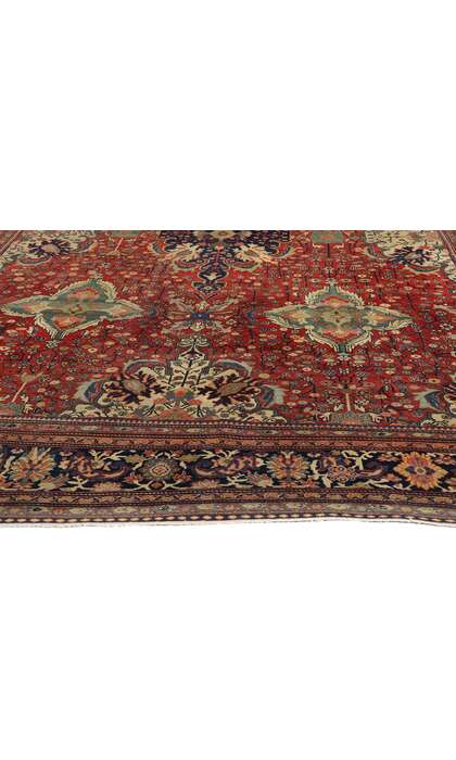 8 x 13 Antique Persian Sarouk Farahan Rug 77579